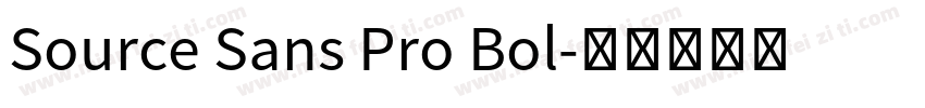Source Sans Pro Bol字体转换